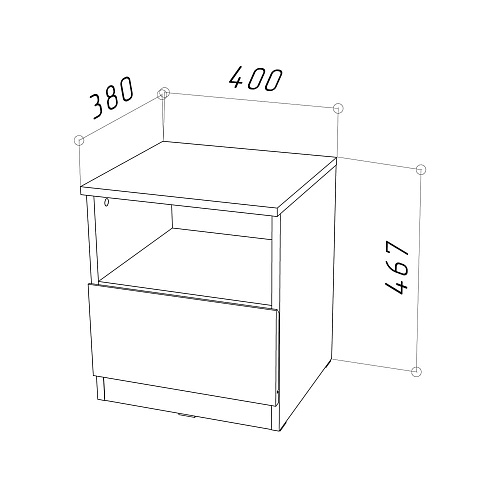Тумба НК PIANO Кашемир