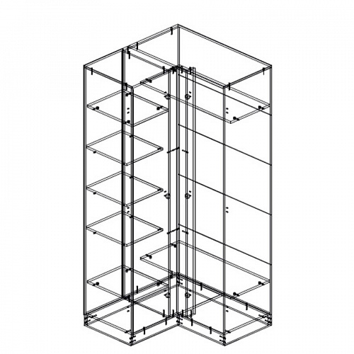 Шкаф Мори угловой 940 Белый