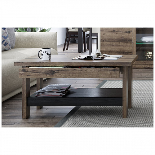 Стол журнальный JAGGER Дуб монастырский/Черный