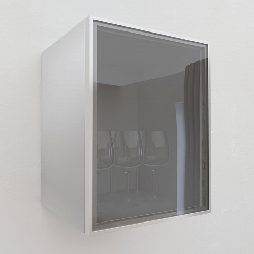 Фасад со стеклом из алюминиевого профиля 350х450