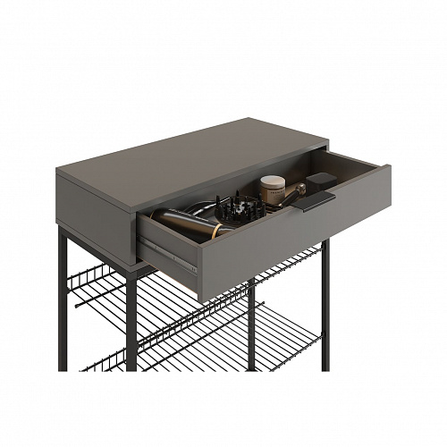 Обувница Краш черный муар/графит