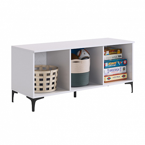 Тумба Зефир 115.01 белое дерево/серый (эмаль)