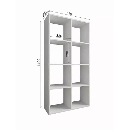 Стеллаж Мори МСО 710.1 Белый