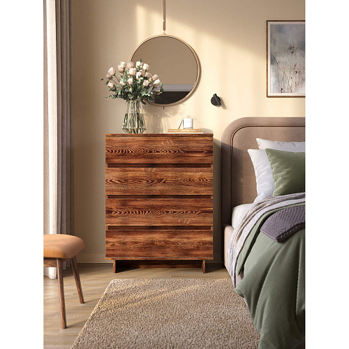 Комод НК DIEGO 4 ящика Каштан