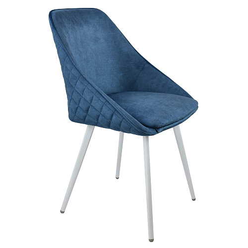 Стул Монти ST Лофт белый муар/Noel Blue