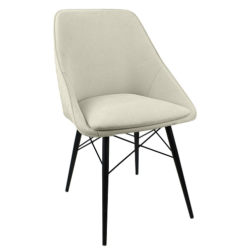 Стул Монти ST Люкс черный муар/Канди крем