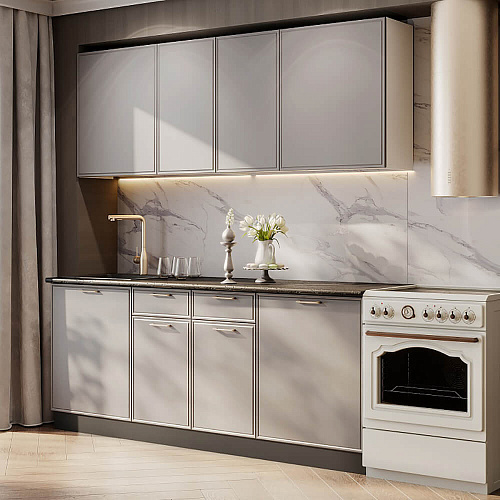 Кухня Адель 2,0 Белый/Нео/Черный