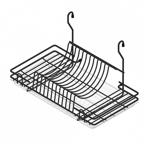 Полка-сушилка 50, черный матовый