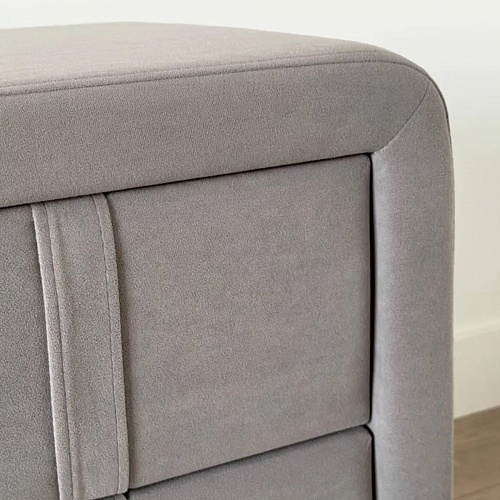 Тумба прикроватная Софи 2 оникс (велюр)