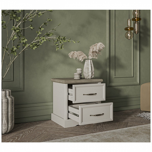 Тумба прикроватная TOSCANA NEW 2S Персидский жемчуг/Каньон