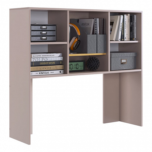 Надстройка стола компьютерного Лайт-2 кашемир/дуб крафт золотой