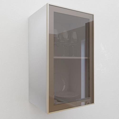 Фасад со стеклом из алюминиевого профиля 400х700