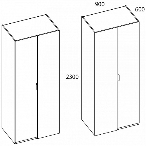 Шкаф MODERN 2DG/K90 Z Персидский жемчуг