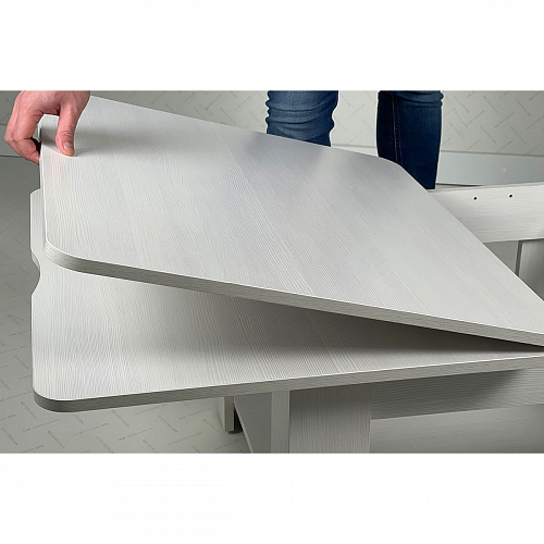 Стол-трансформер Адам 1  белый рамух