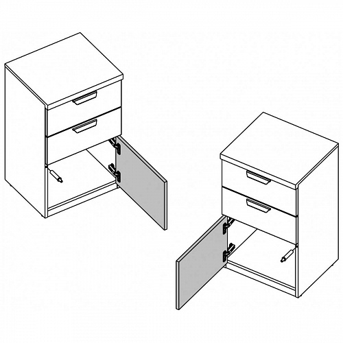 Тумба 1D2S MODERN Персидский жемчуг/Ирландский ликер