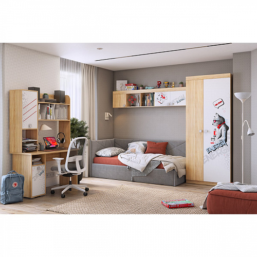 Кровать с подъемным механизмом Бест (Тахта) 90х200 графит (велюр)