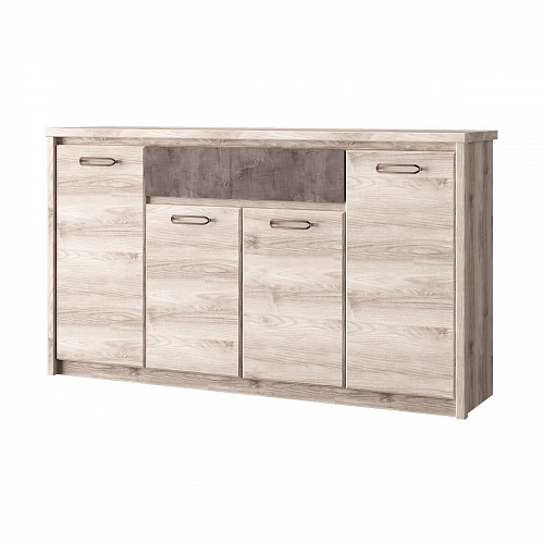 Комод 4D1S JAZZ Каштан найроби/Оникс