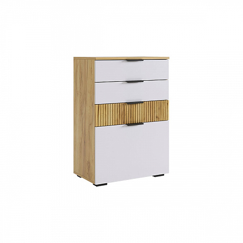 Прихожая Бери К7 дуб крафт золотой/белое дерево