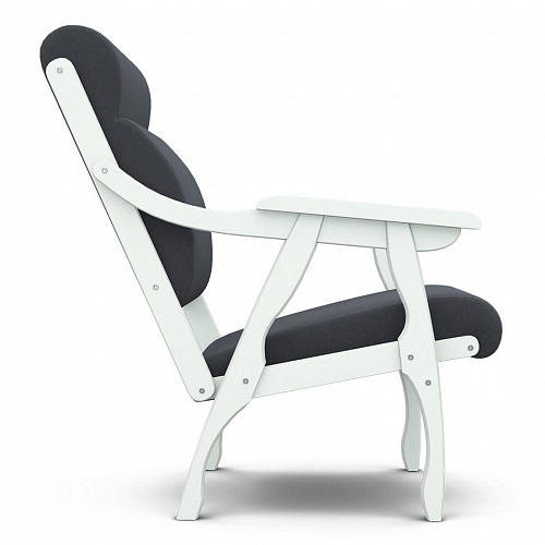 Кресло отдыха Вега-10 CATANIA STEEL/Снег (Лак)