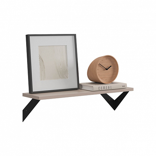 Полка навесная Рич кашемир/черный