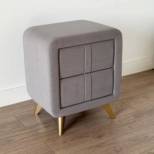 Тумба прикроватная Софи 2 оникс (велюр)