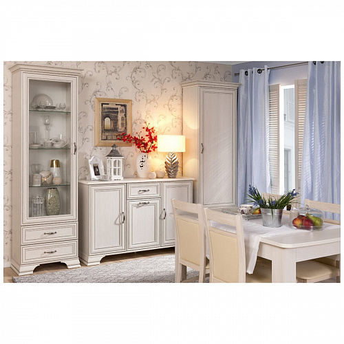 Комод 3D1S TIFFANY Вудлайн кремовый