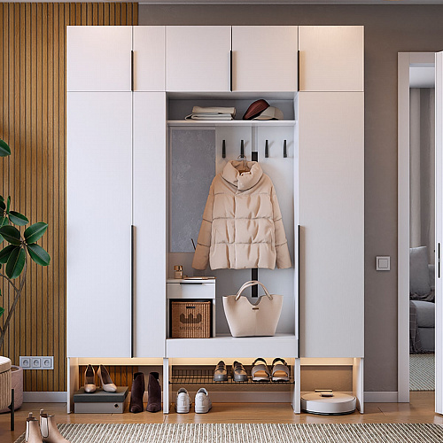 Прихожая Баско К9 белое дерево