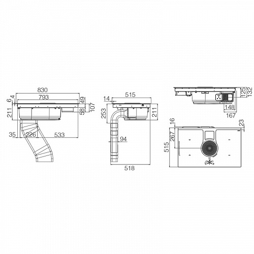 Варочная панель с вытяжкой ELICA NIKOLATESLA ONE EVO BL/A/83-PRF0196318