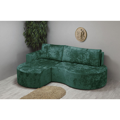 Угловой диван Каир (правый) PLUSH DUSTY GREEN