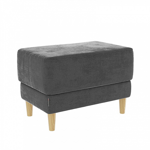 Пуф Рондо 2 графит (велюр)