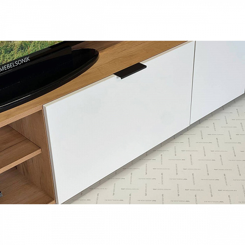 Стенка Бери дуб крафт золотой/белое дерево