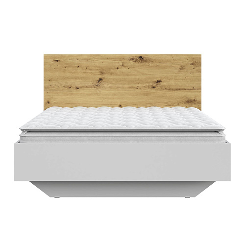 Кровать НК Бланка 1400 Белый/дуб Артизан