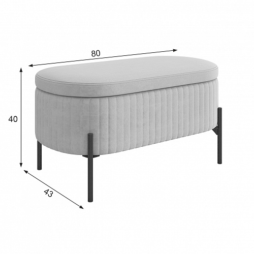 Пуф Винни топаз (велюр)