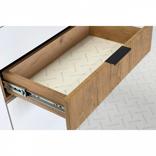 Комод Бери дуб крафт золотой/белое дерево