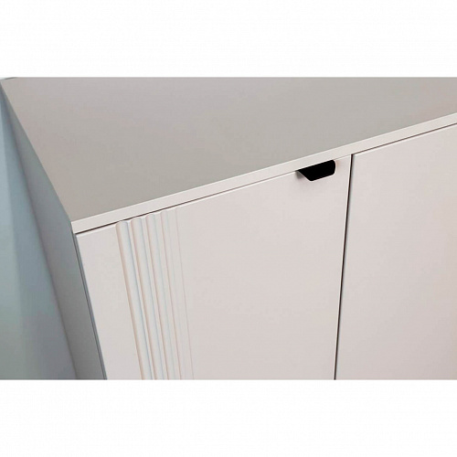 Комод Рич 3 кашемир/фрапучино матовый/черный