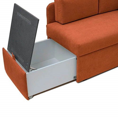 Диван-кушетка Патти 123 Эпик 45 Оранжевый правый