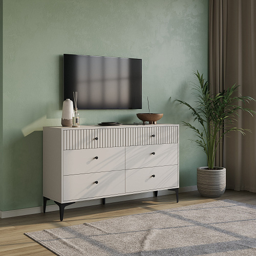 Комод НК MOON 6-ящиков КМ-3.1 Кашемир