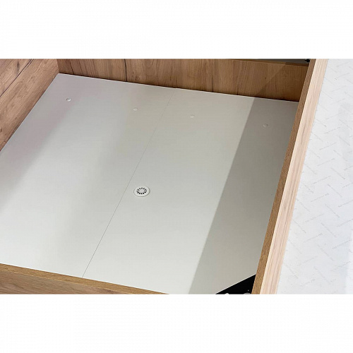 Кровать с подъемным механизмом Юниор 90х200 дуб крафт золотой