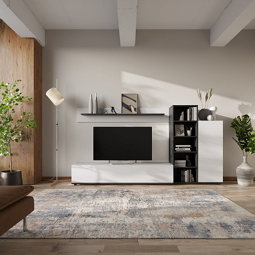 Гостиная НК AMAZON Белый/Черный