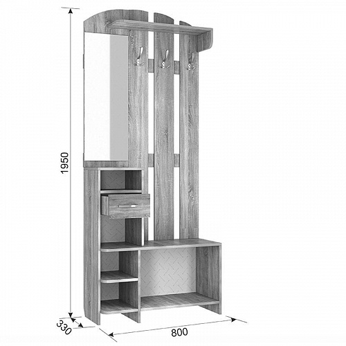 Прихожая Мила дуб сонома