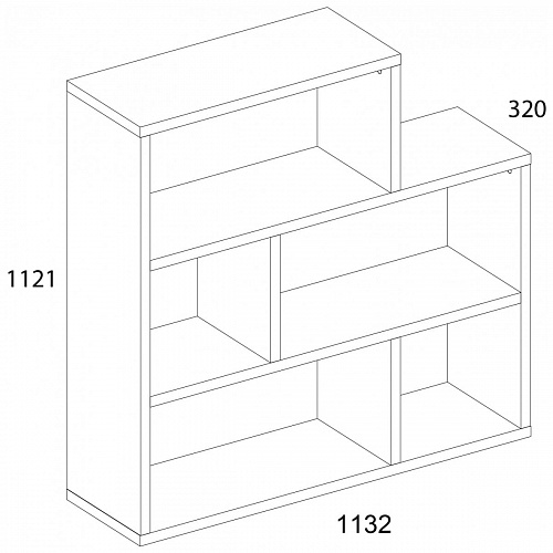 Стеллаж Н110 DIESEL дуб мадура