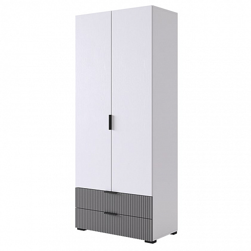 Набор детской мебели Зефир К4 белое дерево/серый (эмаль)/графит (велюр)