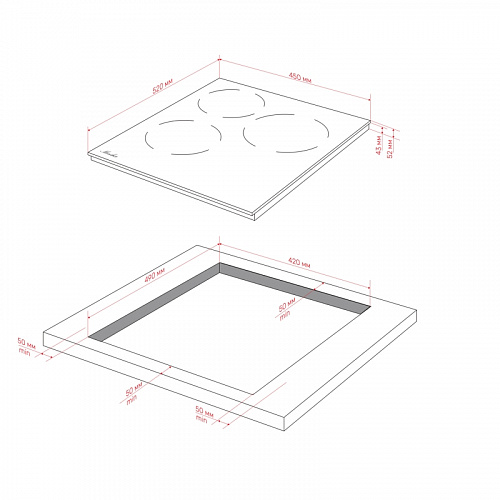 Варочная панель Monsher MHE 43