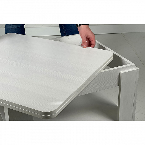 Стол-трансформер Адам 1  белый рамух