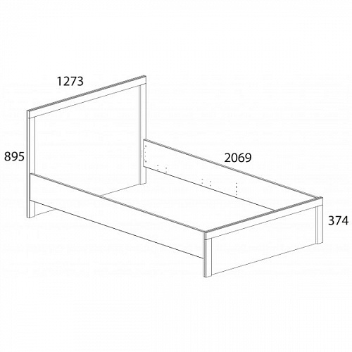 Кровать JAZZ 120 Каштан найроби
