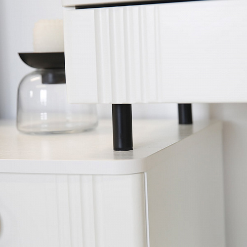 Туалетный столик Ева белое дерево/белый матовый