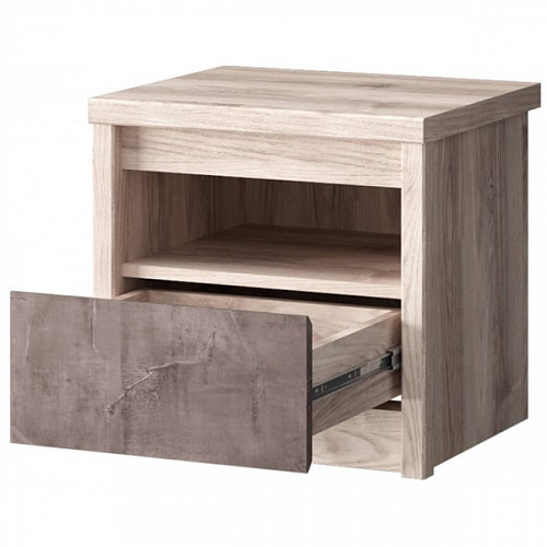 Тумба прикроватная 1S JAZZ Каштан найроби/Оникс