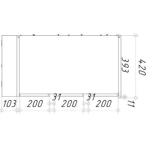 Комод НК DIEGO 6 ящиков Каштан