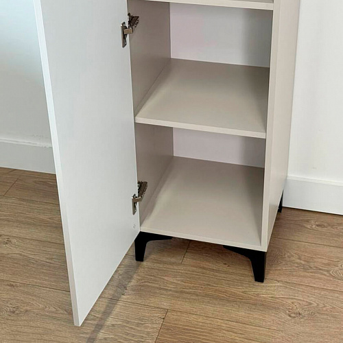 Шкаф однодверный Рич кашемир/фрапучино матовый/черный