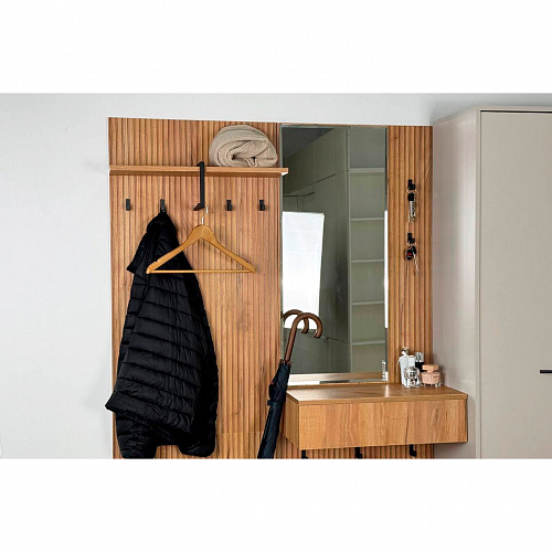 Зеркало Бодрум дуб крафт золотой